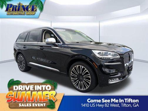 Infinite Black Metallic Clearcoat 2022 Lincoln Aviator Black Label AWD