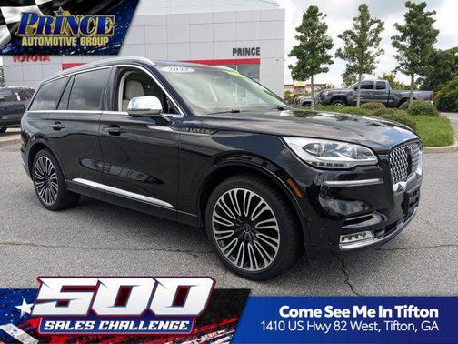 Infinite Black Metallic Clearcoat 2022 Lincoln Aviator Black Label AWD