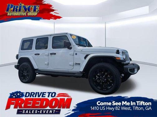 Bright White Clearcoat 2025 Jeep Wrangler 4xe Sahara
