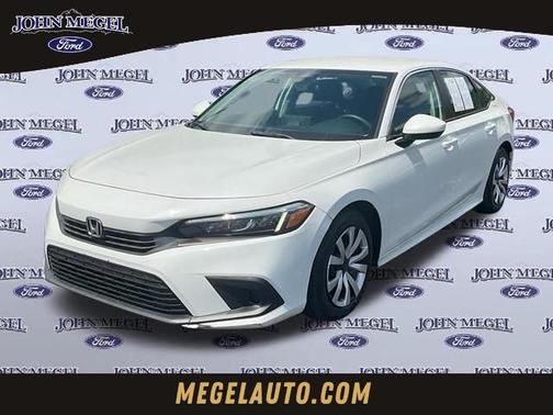 Platinum White Pearl 2022 Honda Civic LX