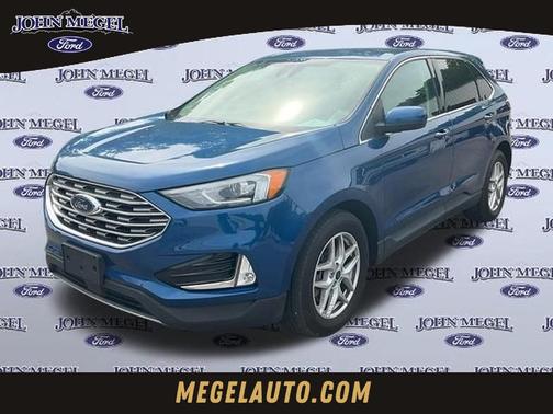 Blue Metallic 2021 Ford Edge SEL