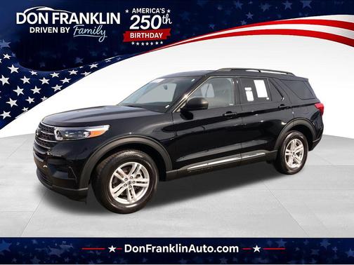 AGATE BLACK METALLIC 2022 Ford Explorer XLT