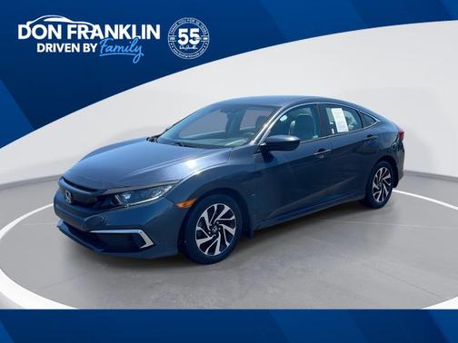 Blue 2021 Honda Civic LX