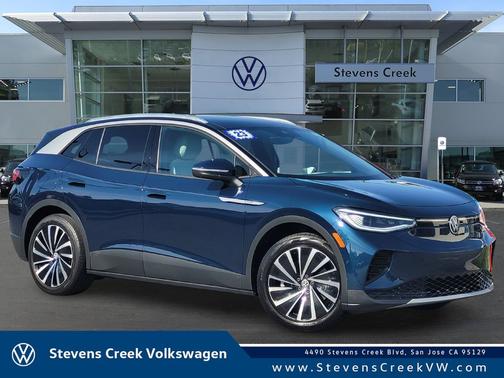 Tourmaline Blue / Black Roof 2023 Volkswagen ID.4 Pro S Plus