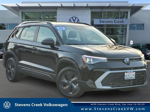 Deep Black Pearl Effect 2025 Volkswagen Taos 1.5T S