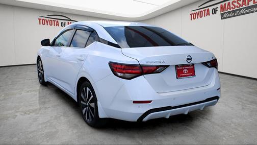 Aspen White TriCoat Pearl 2022 Nissan Sentra SV