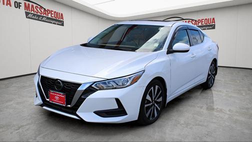 Aspen White TriCoat Pearl 2022 Nissan Sentra SV