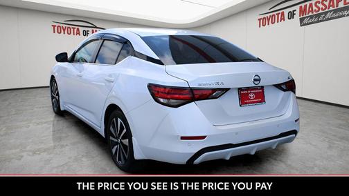 Aspen White TriCoat Pearl 2022 Nissan Sentra SV