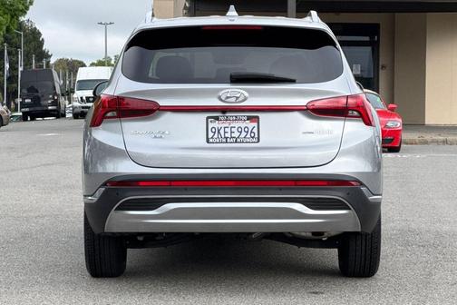 Shimmering Silver 2023 Hyundai SANTA FE HEV Blue