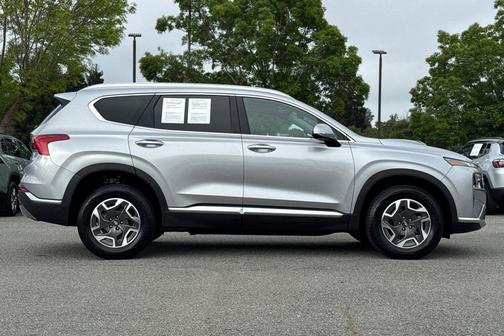 Shimmering Silver 2023 Hyundai SANTA FE HEV Blue
