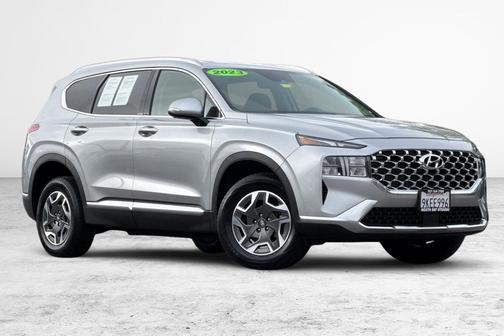Shimmering Silver 2023 Hyundai SANTA FE HEV Blue