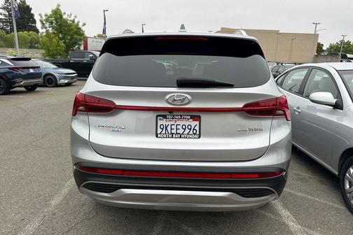 Shimmering Silver 2023 Hyundai SANTA FE HEV Blue