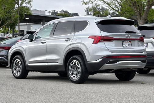 Shimmering Silver 2023 Hyundai SANTA FE HEV Blue