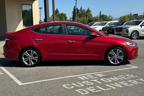 Scarlet Red 2017 Hyundai ELANTRA Limited