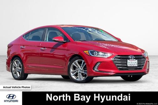 Scarlet Red 2017 Hyundai ELANTRA Limited
