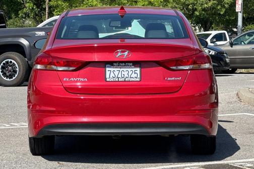Scarlet Red 2017 Hyundai ELANTRA Limited