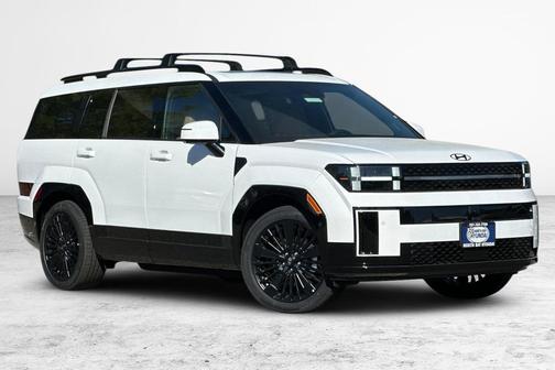 Serenity White 2026 Hyundai SANTA FE HEV Calligraphy