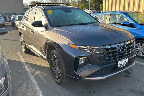 Titan Gray 2024 Hyundai TUCSON Hybrid N Line