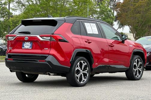 Supersonic Red/Midnight Black Metallic 2021 Toyota RAV4 Prime XSE