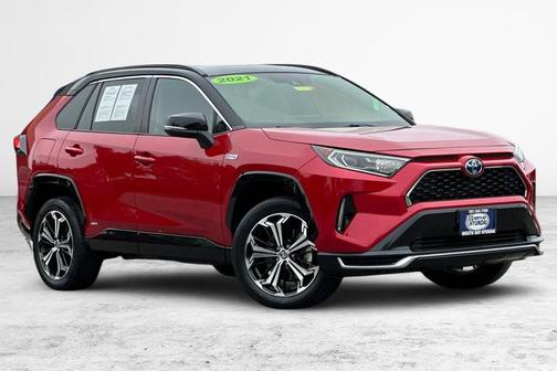 Supersonic Red/Midnight Black Metallic 2021 Toyota RAV4 Prime XSE