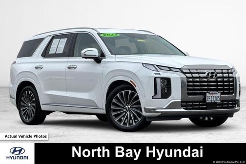 Hyper White 2023 Hyundai PALISADE Calligraphy