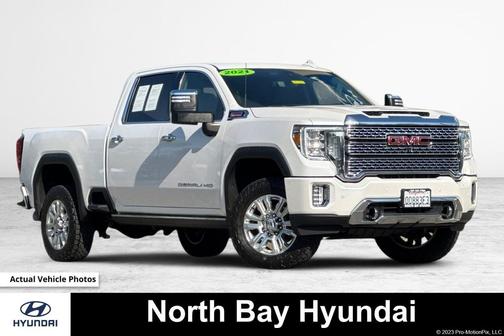White Frost Tricoat 2021 GMC Sierra 2500 Denali