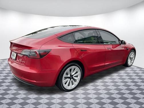 Red Multi-Coat 2021 Tesla Model 3 Long Range