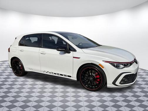 Opal White w/Black Roof 2023 Volkswagen Golf GTI 2.0T S DSG