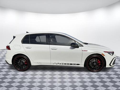 Opal White w/Black Roof 2023 Volkswagen Golf GTI 2.0T S DSG