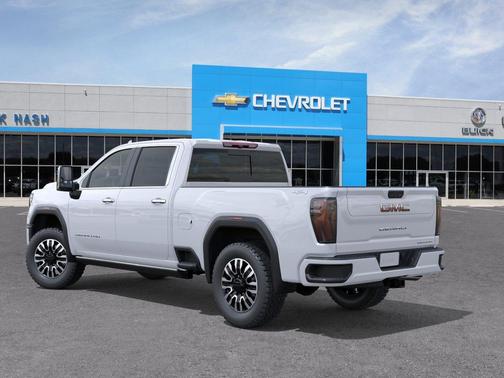 Glacier White Tricoat 2026 GMC Sierra 2500 Denali Ultimate
