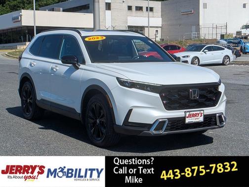Platinum White Pearl 2023 Honda CR-V Hybrid Sport Touring AWD