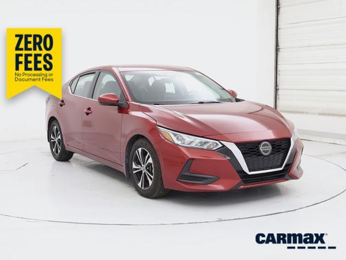 Red 2021 Nissan Sentra SV
