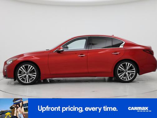 Red 2021 INFINITI Q50 Sensory