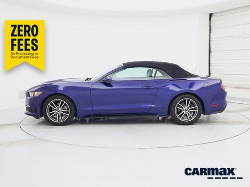 Blue 2016 Ford Mustang Ecoboost Premium