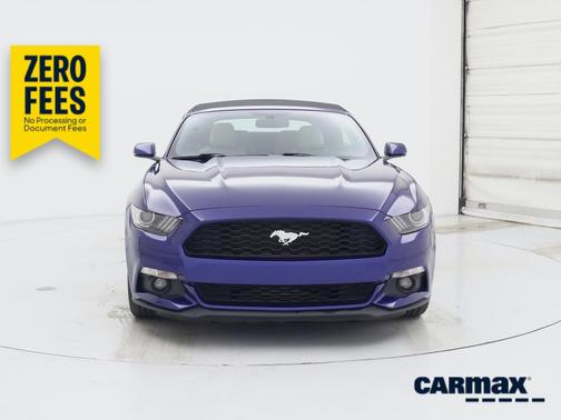 Blue 2016 Ford Mustang Ecoboost Premium