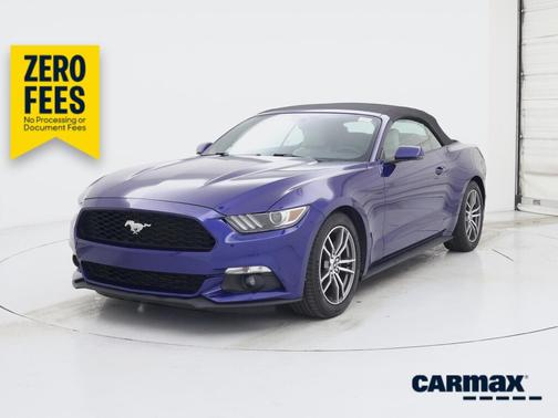 Blue 2016 Ford Mustang Ecoboost Premium