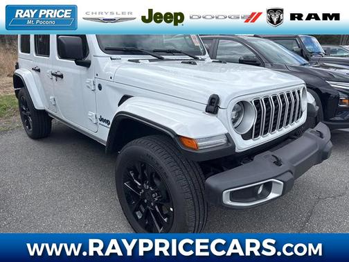 Bright White Clearcoat 2025 Jeep Wrangler 4xe Sahara