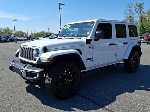 Bright White Clearcoat 2025 Jeep Wrangler 4xe Sahara