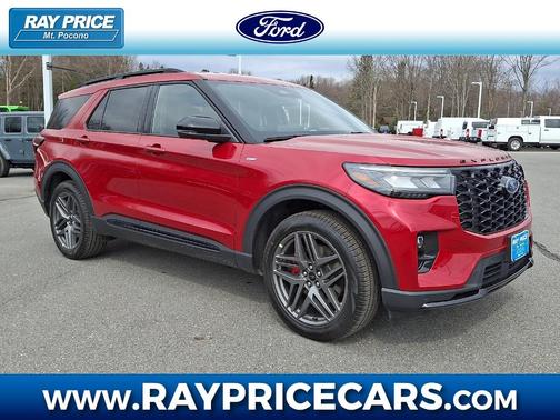 Rapid Red Metallic Tinted Clearcoat 2026 Ford Explorer ST-Line