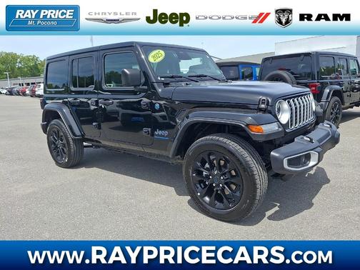 Black Clearcoat 2025 Jeep Wrangler 4xe Sahara