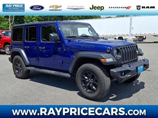 Ocean Blue Clearcoat Metallic 2020 Jeep Wrangler Unlimited Sport