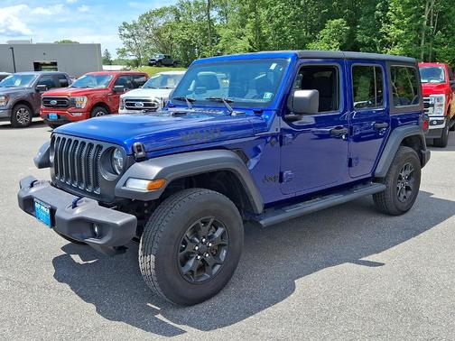 Ocean Blue Clearcoat Metallic 2020 Jeep Wrangler Unlimited Sport