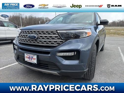 Blue 2021 Ford Explorer Limited