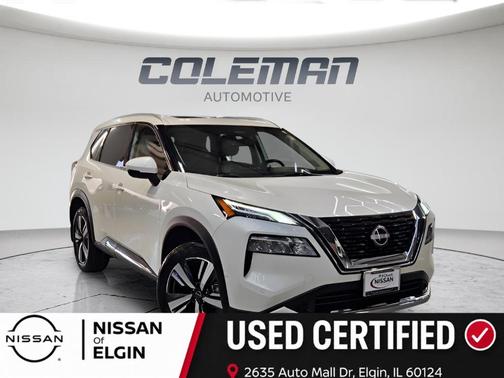 White 2023 Nissan Rogue Platinum