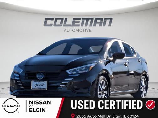 Black 2025 Nissan Versa 1.6 SV