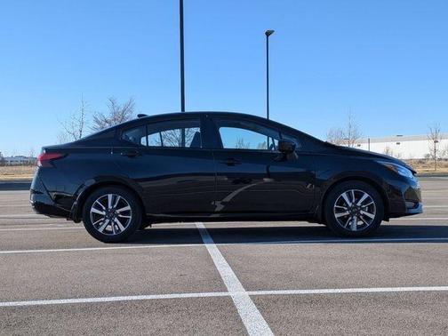 Black 2025 Nissan Versa 1.6 SV