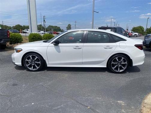 Platinum White Pearl 2025 Honda Civic Hybrid TOURING