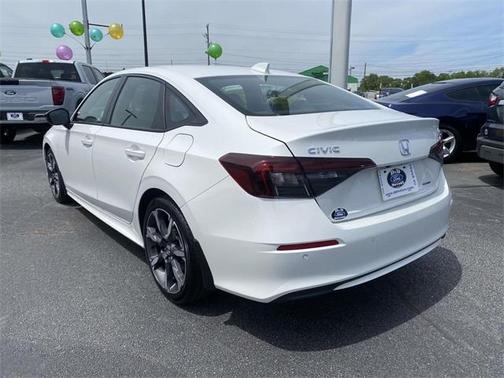 Platinum White Pearl 2025 Honda Civic Hybrid TOURING