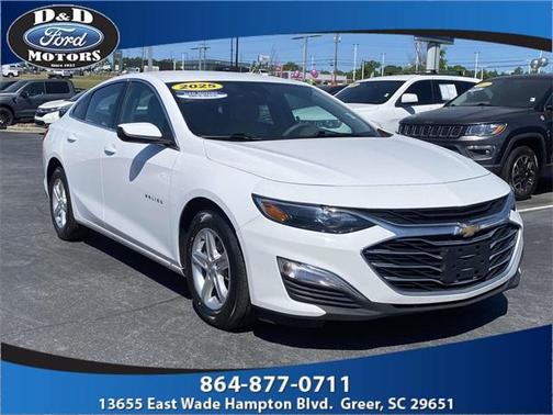 Summit White 2025 Chevrolet Malibu 1LS