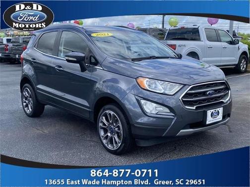 Smoke Metallic 2021 Ford EcoSport Titanium